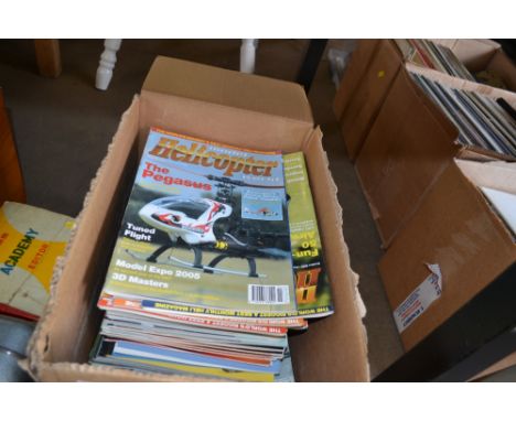 A quantity of model helicopter magazines 