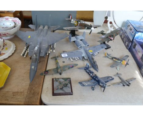 A quantity of various model aircraft