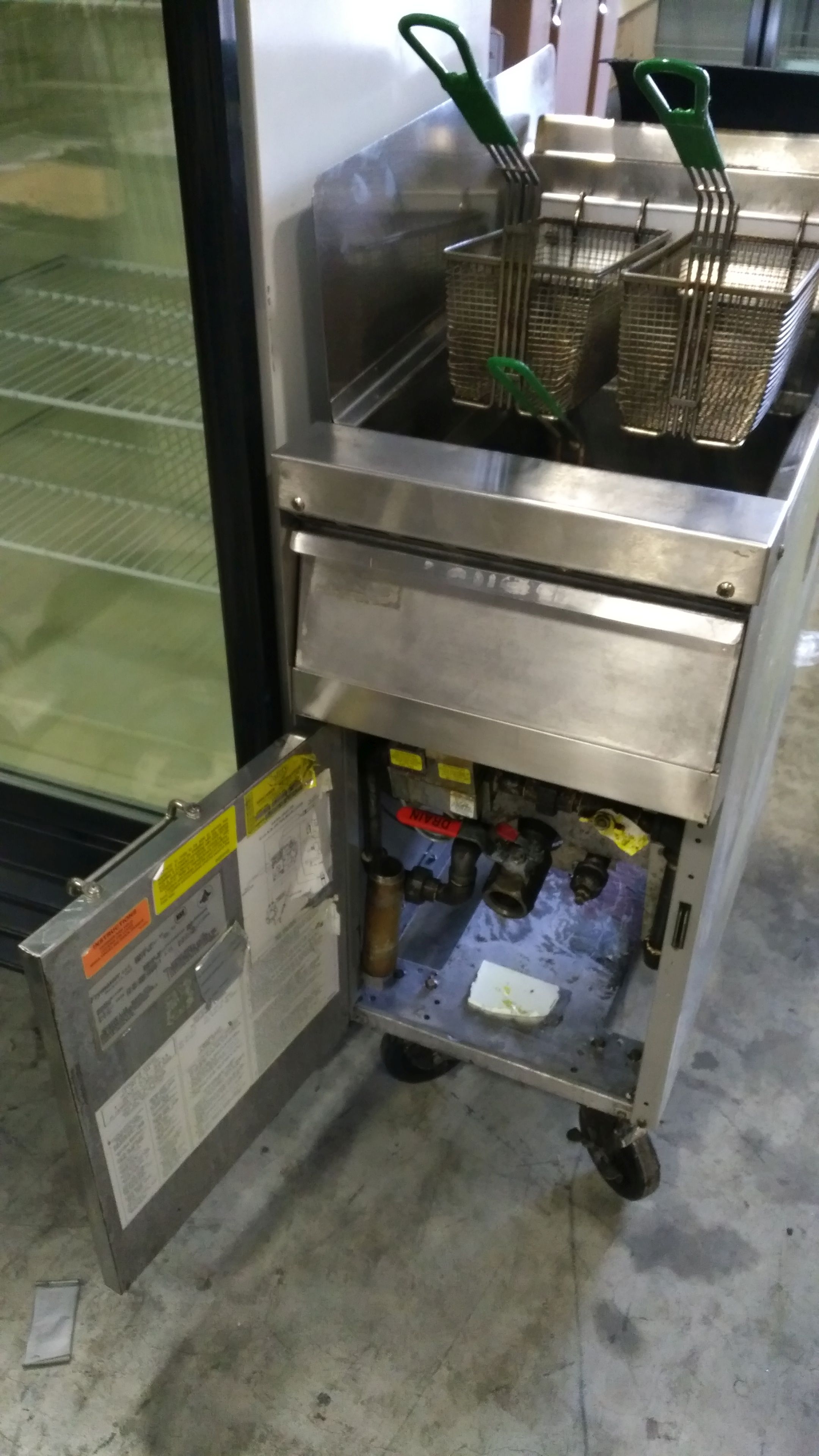 Frymaster MJ35SD 110K BTU Deep Fryer, Location 14 Front