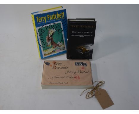 Pratchett, Terry - Going Portal, US 1st 2004, signed, Harper Collins d/w 4to to/w paperback 'Uncorrected Proof' edition with 