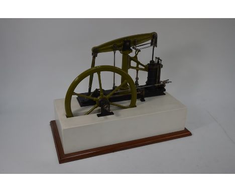 A well engineered 1 inch scale model of a stationary beam engine, modelled on the Sanderson beam engine, single cylinder, pal