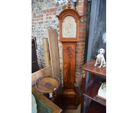 A replica Dr Benjamin Franklin bright flame mahogany cased regulator clock, the silvered arched dial 30 cm x 22 cm, modelled 