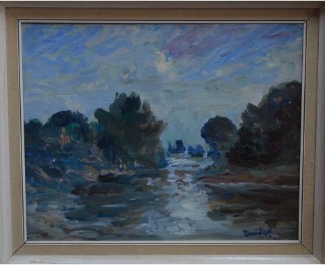 Ronald Ossory Dunlop (1894-1973) - Landscape, oil on canvas, signed lower right, 39 x 50 cmARR may be applicableGood original