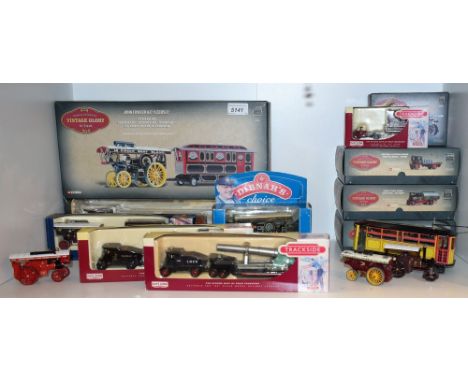 Die Cast Vehicles - Corgi Vintage Glory of Steam models, including Fowler B6 Showmans Locomotive, Onward, Le Mont Blanc &amp;