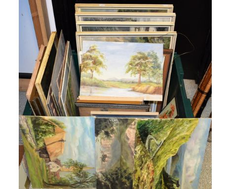 Pictures and Prints - ** Sale (mid-20th century), Black Water Bridge, Ross, Cromartysigned, oil on board, 29cm x 39cm; others