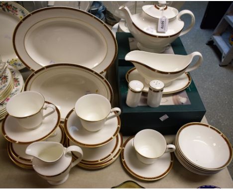 A Marks and Spencer's Home Connaught pattern part dinner and tea service, including dinner plates, vegetable dish, oval platt