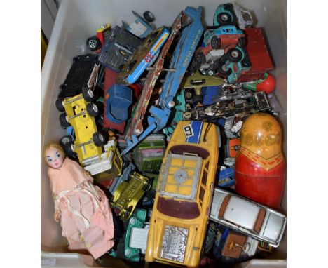 Toys and Die Cast Vehicles - Assorted Dinky, Corgi, Matchbox, Husky, Tonka and other models including Turbine Truck, Mulliner