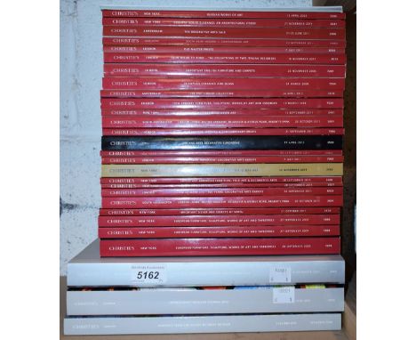 Books - Christie's catalogues, including Post War and Contemporary Art, Impressionist and Modern, Furniture and Carpets; Prop
