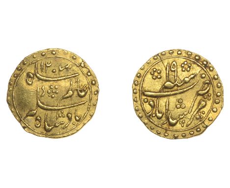 East India Company, Bengal Presidency, Calcutta Mint: post-1761 issues, Third gold coinage, gold Eighth-Mohur in the name of 