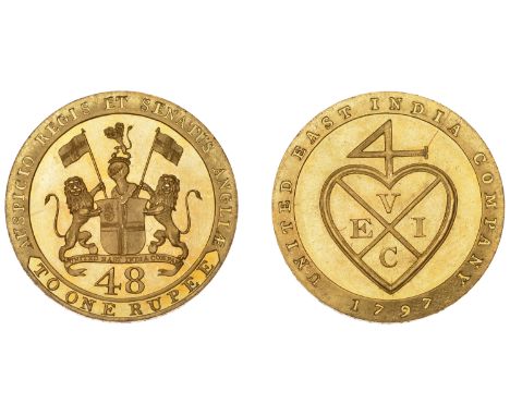 East India Company, Madras Presidency, Northern Circars: European style coinages, Soho, gilt-copper Proof Dub or Forty-Eighth