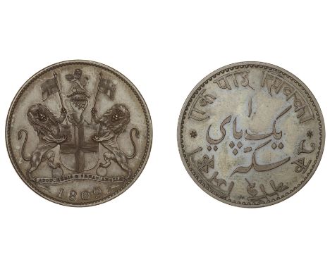 East India Company, Bengal Presidency, European Minting, Soho, bronzed-copper Pattern Pie, 1809, unsigned [by J. Phillp], Com