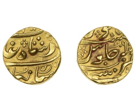 East India Company, Bombay Presidency, Early coinages: Mughal style, gold Mohur in the name of ‘Alamgir II (1167-73h/1754-9),