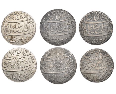 East India Company, Bengal Presidency, Farrukhabad: Third phase, silver Rupees (3), in the name of ‘Shah ‘Alam II (1173-1221h