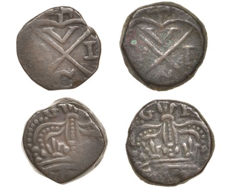 East India Company, Bombay Presidency, Early coinages: English design, copper Double-Pice (2) in the name of George III (1760