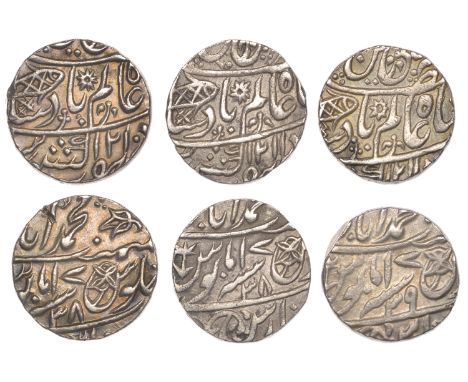 East India Company, Bengal Presidency, Benares Mint: First phase, silver Rupees (3), in the name of ‘Shah ‘Alam II (1173-1221