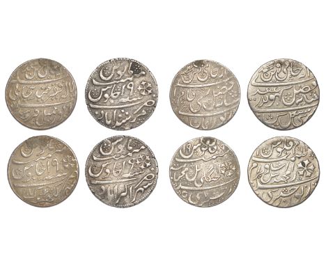 East India Company, Bengal Presidency, Jewellers’ copies in silver or base metal of Murshidabad Rupees (4), Lallah Faqir Chan