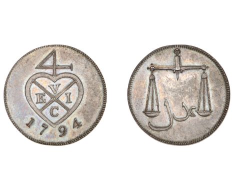 East India Company, Bombay Presidency, European Minting, 1791-4, Soho, copper Half-Pice or 2 Reas, 1794, type XI, balemark, r