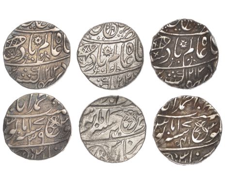 East India Company, Bengal Presidency, Benares Mint: First phase, silver Rupees (3), in the name of ‘Shah ‘Alam II (1173-1221