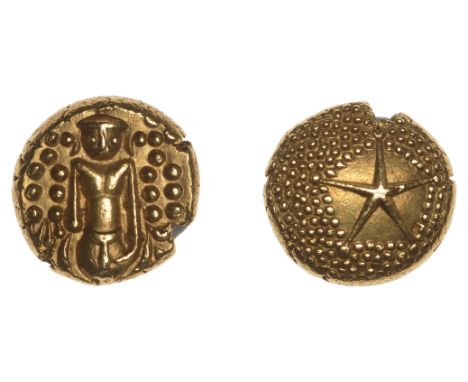 East India Company, Madras Presidency, Early coinages, gold Star Pagoda, c. 1740-1806, Madras, type A/II, half standing figur