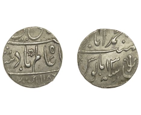 East India Company, Princely States, AWADH, silver Rupee, in the name of Shah ‘Alam II (1174-1221h/1759-1806), Muhammadabad B