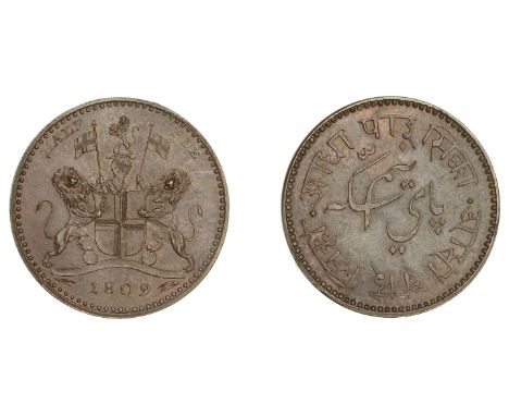 East India Company, Bengal Presidency, European Minting, Soho, copper Pattern Half-Pie, 1809, unsigned [by J. Phillp], Compan