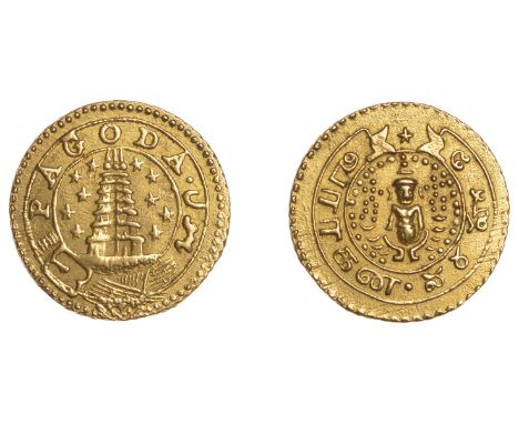East India Company, Madras Presidency, Reformation 1807-18, gold Pagoda, second issue, type F/I, seven-tiered Gopuram of a te