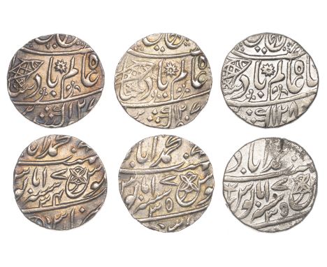 East India Company, Bengal Presidency, Benares Mint: First phase, silver Rupees (3), in the name of ‘Shah ‘Alam II (1173-1221