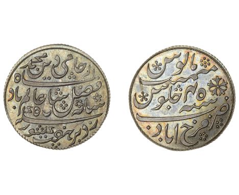 A wonderful Pattern Rupee struck at Calcutta but naming Farrukhabad, 1806   East India Company, Bengal Presidency, ‘Farrukhab