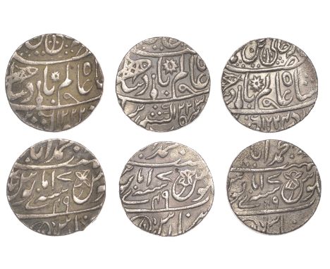East India Company, Bengal Presidency, Benares Mint: Second phase, silver Rupees (3), in the name of ‘Shah ‘Alam II (1173-122