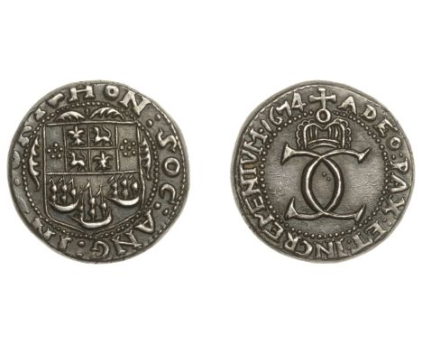 The second silver coin struck at Bombay, probably a Pattern and believed UNIQUE   East India Company, Bombay Presidency, Earl