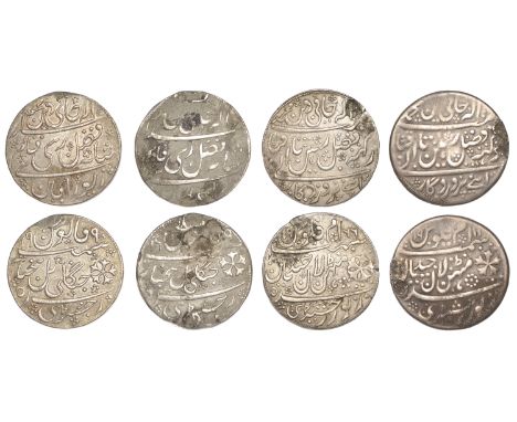 East India Company, Bengal Presidency, Jewellers’ copies in silver or base metal of Murshidabad Rupees (4), Jagani-mal Bakhba