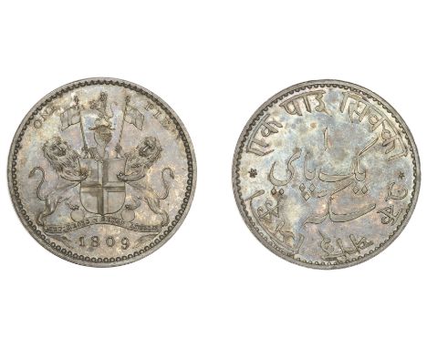 East India Company, Bengal Presidency, European Minting, Soho, silver Pattern Pie, 1809, unsigned [by J. Phillp], Company arm