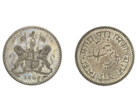 East India Company, Bengal Presidency, European Minting, Soho, silver Pattern Half-Pie, 1809, unsigned [by J. Phillp], Compan