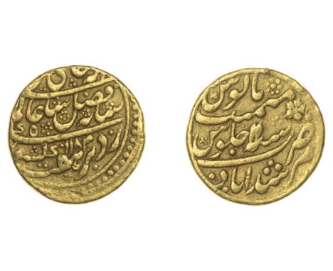 East India Company, Bengal Presidency, Calcutta Mint: post-1761 issues, Third gold coinage, gold Half-Mohur in the name of ‘S