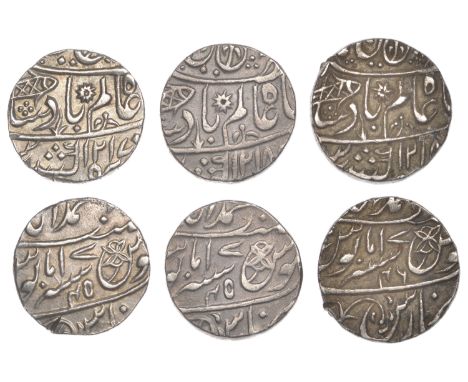 East India Company, Bengal Presidency, Benares Mint: First phase, silver Rupees (3), in the name of ‘Shah ‘Alam II (1173-1221