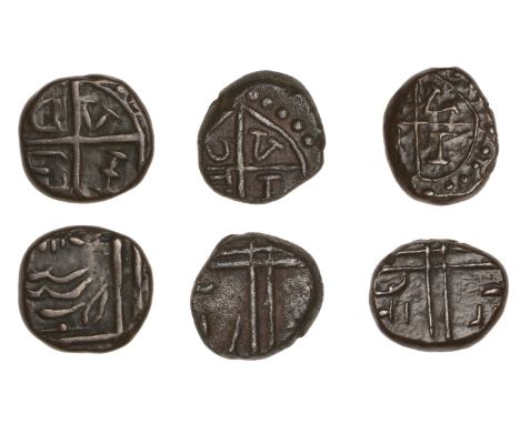 East India Company, Madras Presidency, Early coinages, copper Cash (3), all type V, VIII [1211h/1796-7], Salem, heart-shaped 