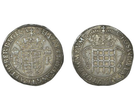 East India Company, Portcullis issues, Elizabeth I (1558-1603), silver Four Testerns or Half-Dollar, mm. O [1600/01], crowned