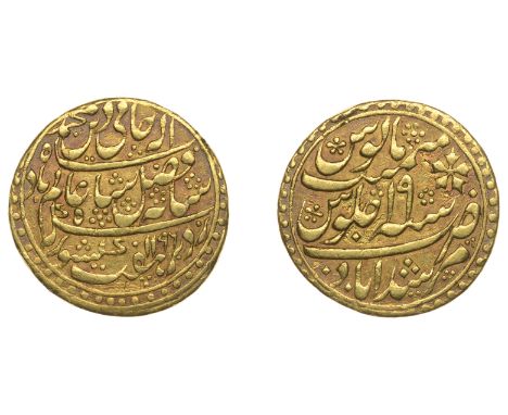 East India Company, Bengal Presidency, Calcutta Mint: post-1761 issues, Third gold coinage, gold Mohur in the name of ‘Shah ‘