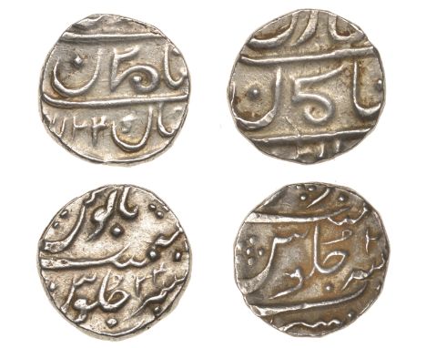 East India Company, Bombay Presidency, Early coinages: Mughal style, silver Fifth-Rupees for the Malabar Coast in the name of