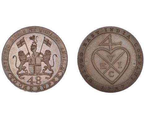 East India Company, Madras Presidency, Northern Circars: European style coinages, Soho, copper Proof Dub or Forty-Eighth Rupe