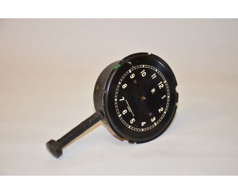 This vintage Rolls-Royce clock is an enigma. We do not know what Rolls-Royce it fitts. We were given the clock by the gentlem