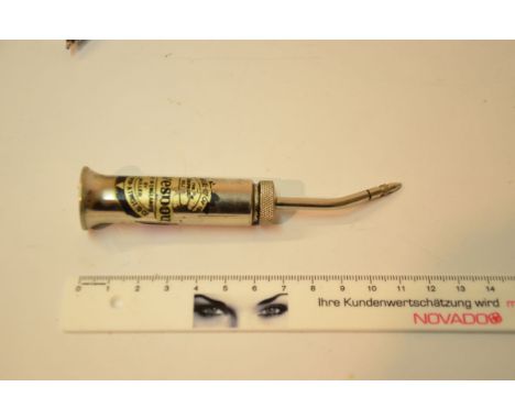 This is a small oiler for the engine bay of the Rolls Royce Silver Wraith Silver Dawn and Bentley MK 6. It is in good conditi