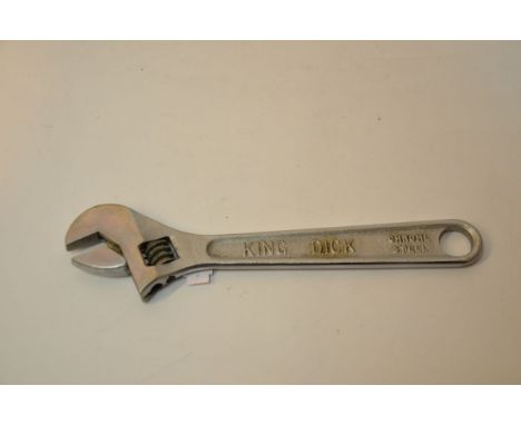 This is a King Dick 8 inch crescent for the Rolls Royce and Bentley tool kit tray. It is in very good condition, it reads Kin