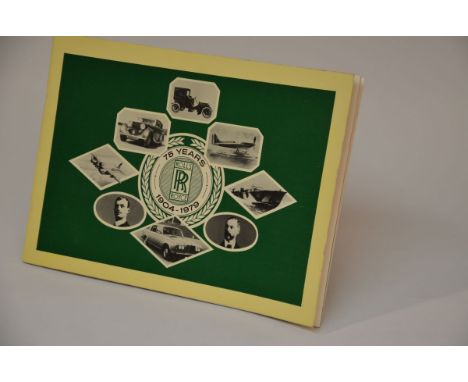 This Rolls-Royce Commemorative Album celebrates 75 Years of Rolls-Royce history. This album was Published by Rolls-Royce Moto