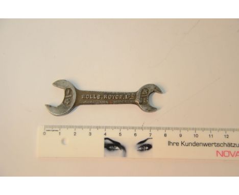 Rolls-Royce F2892 Spanner/Wrench This is a small double open-end wrench that is 1/4 x 2BA or 3/16 BSF. It says Rolls-Royce Lt