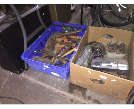 2 boxes of tools and large tool box 