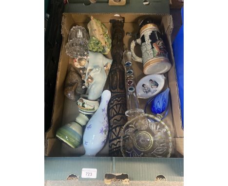 Assorted items including Border Fine Arts, Galileo thermometer, art glass etc 