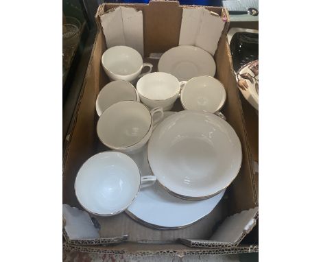Duchess breakfast set consisting of 6 of each breakfast cups (large), saucers, bowls and plates 