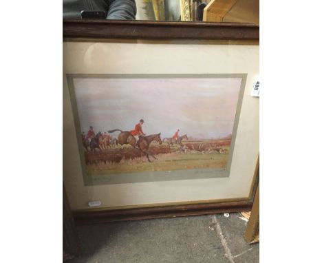 Framed print , Hunting scene 