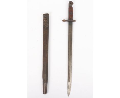 WW1 US Remington Bayonet: A good clean example, with maker to blade complete  with scabbard , some surface rust.  